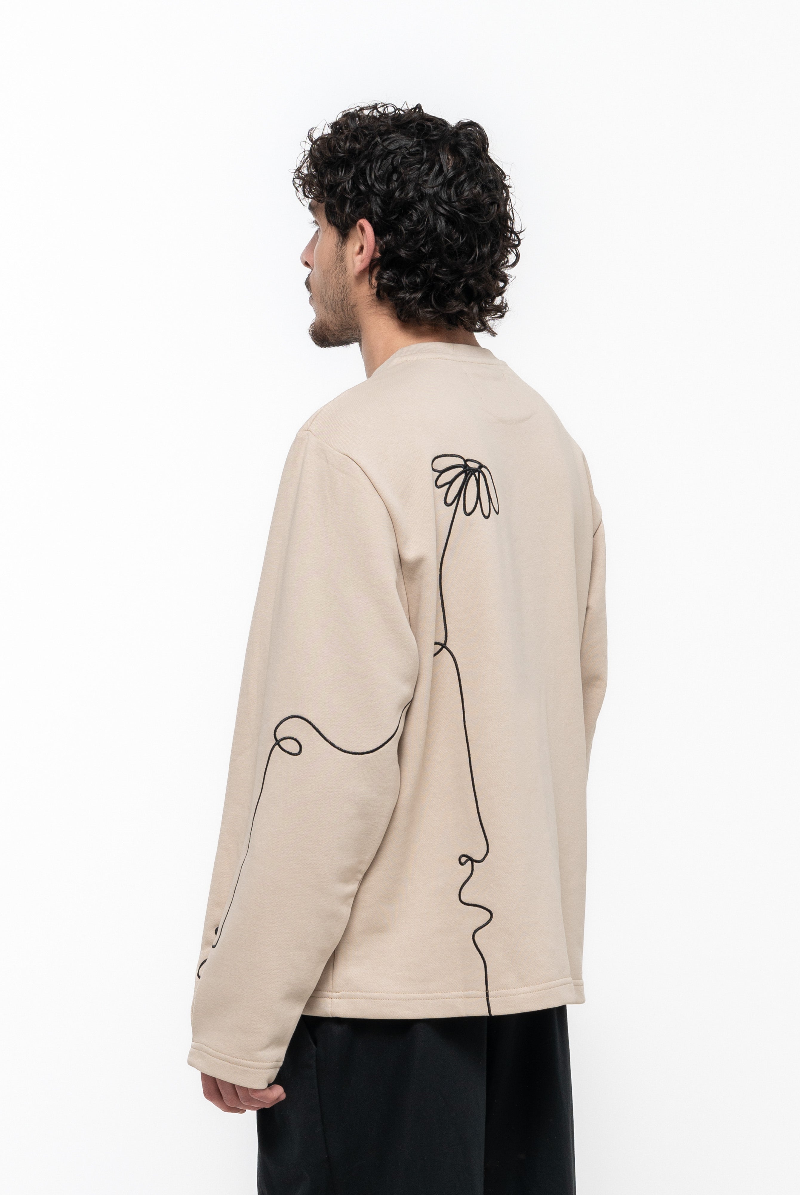 Signature Sweatshirt - Beige- Male - 1