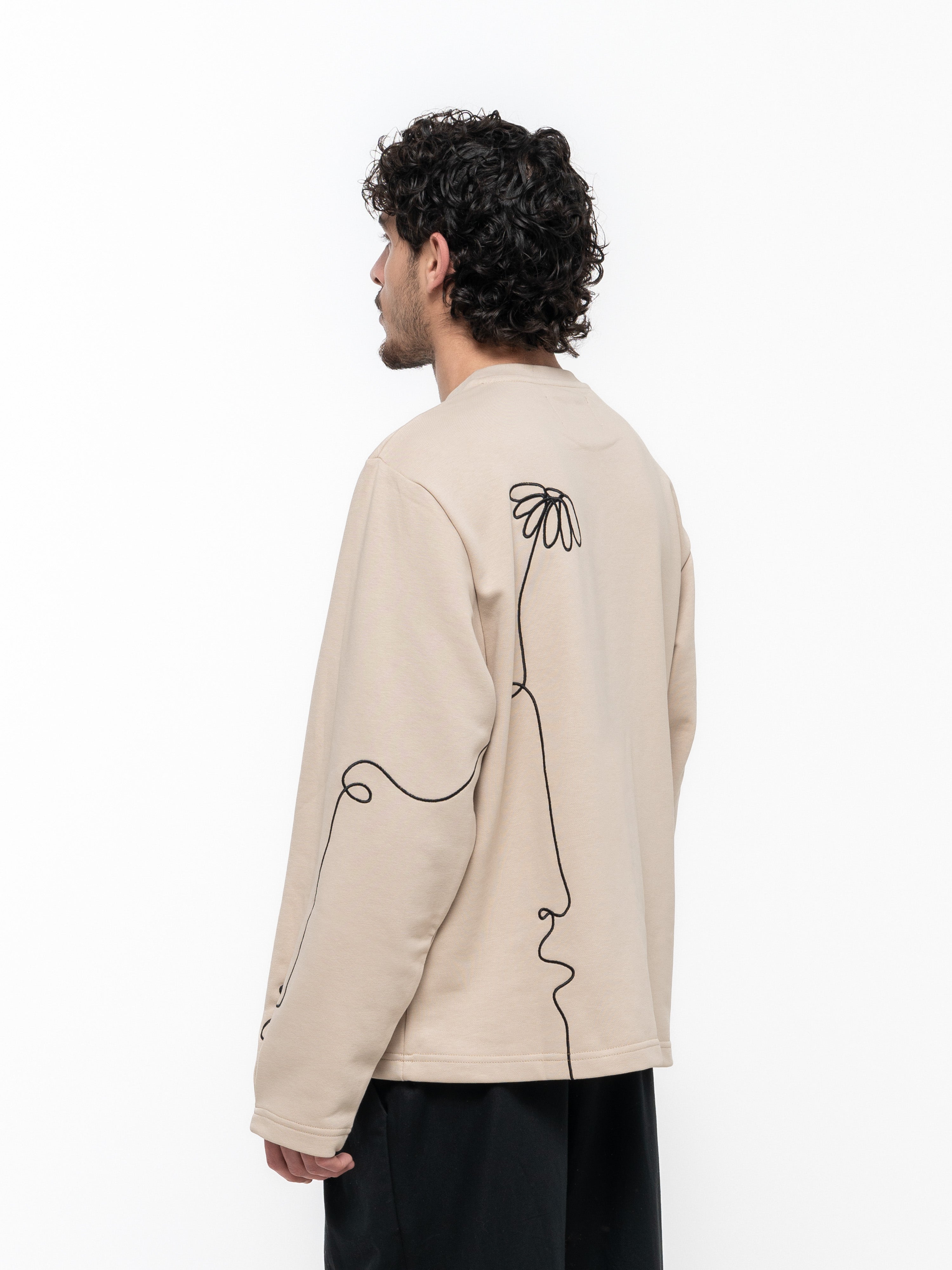 Signature Sweatshirt - Beige- Male - 1