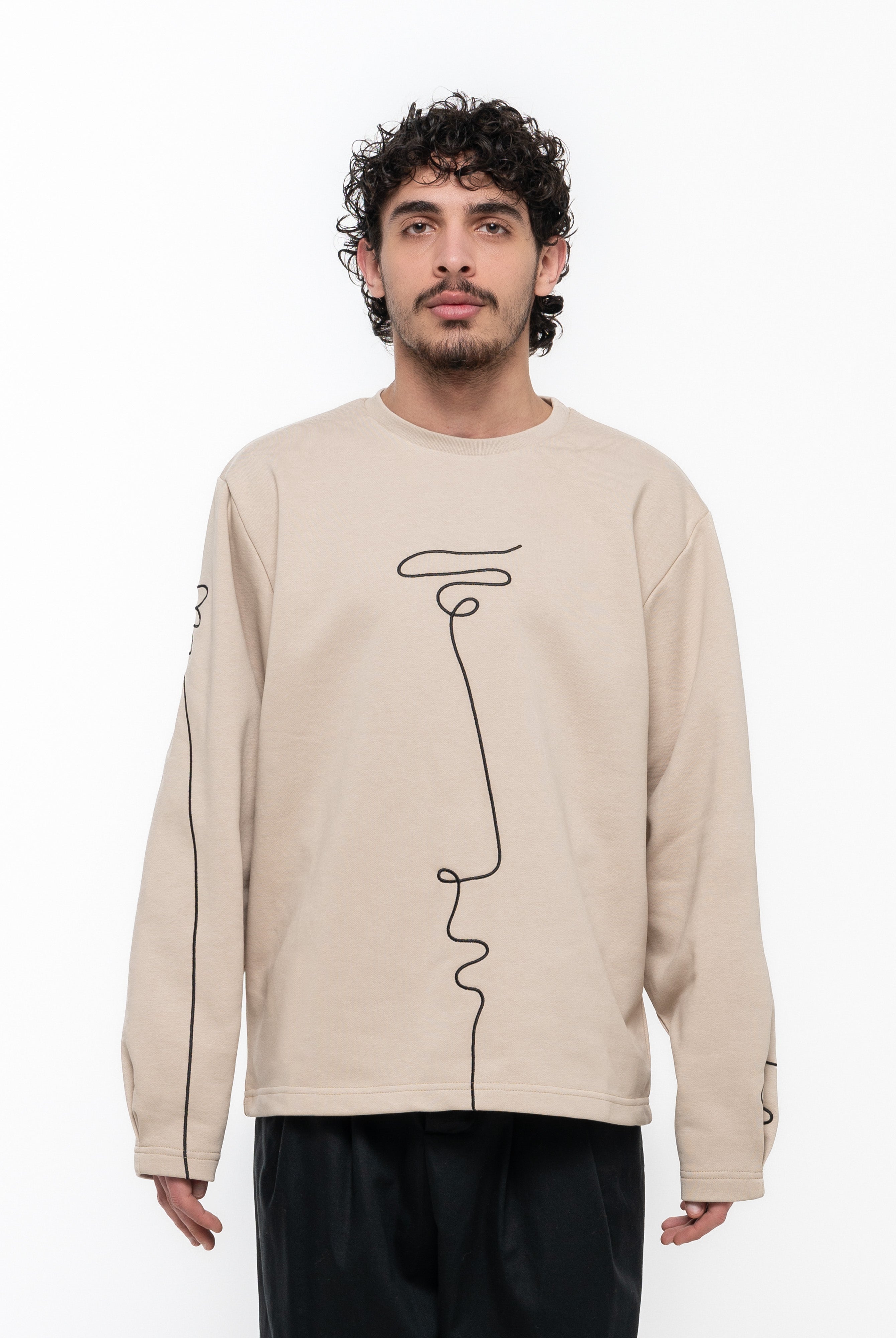 Signature Sweatshirt - Beige- Male - 3