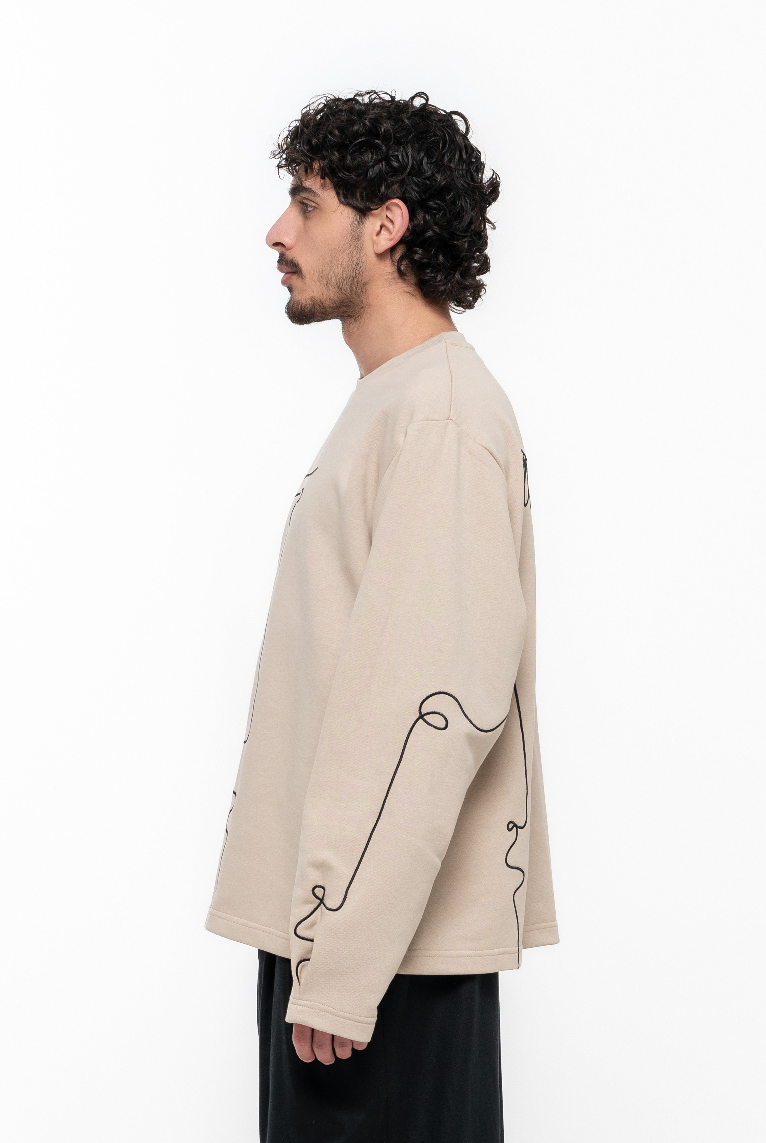 Signature Sweatshirt - Beige- Male - 4