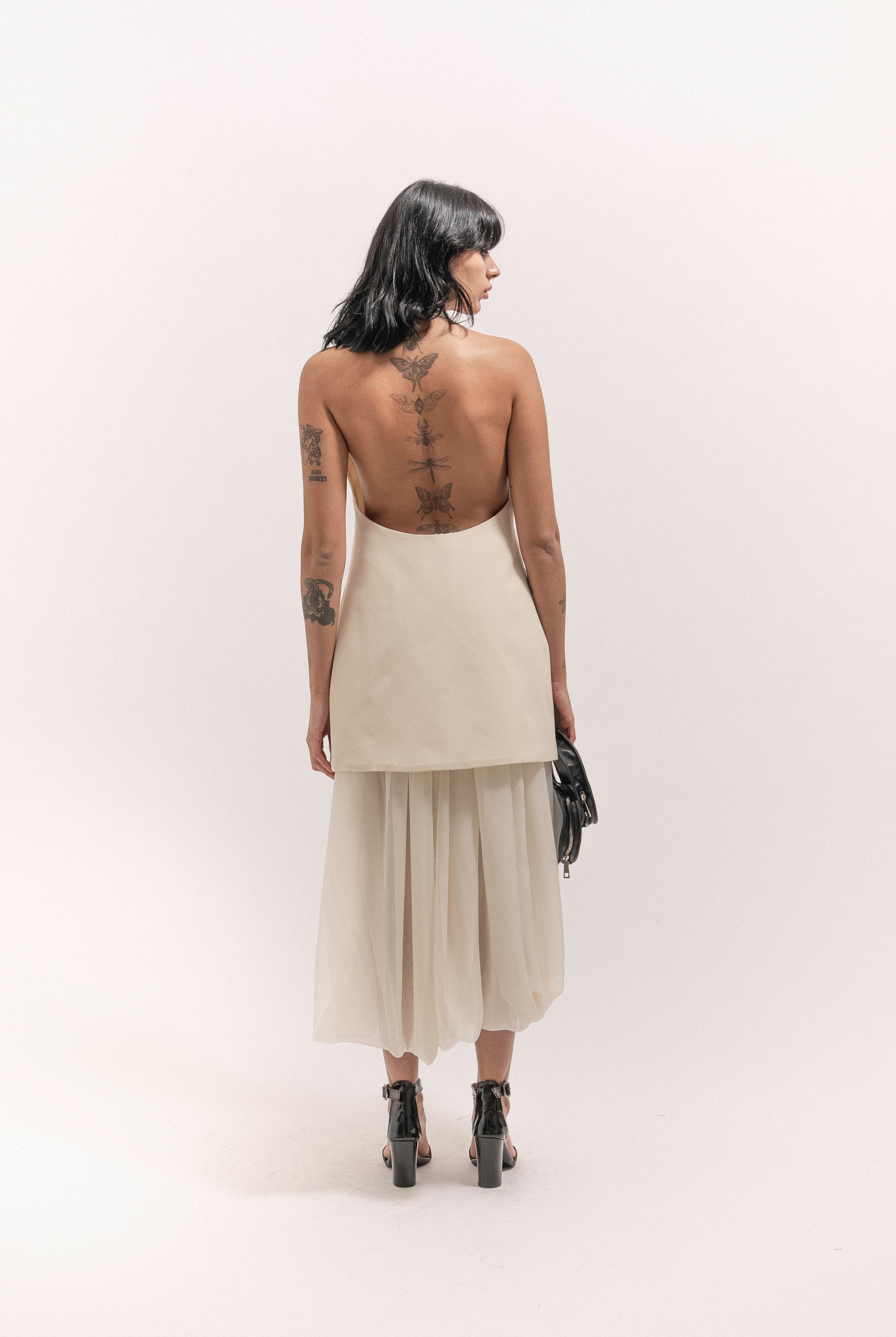 Canoodle Dress - Off White - 3