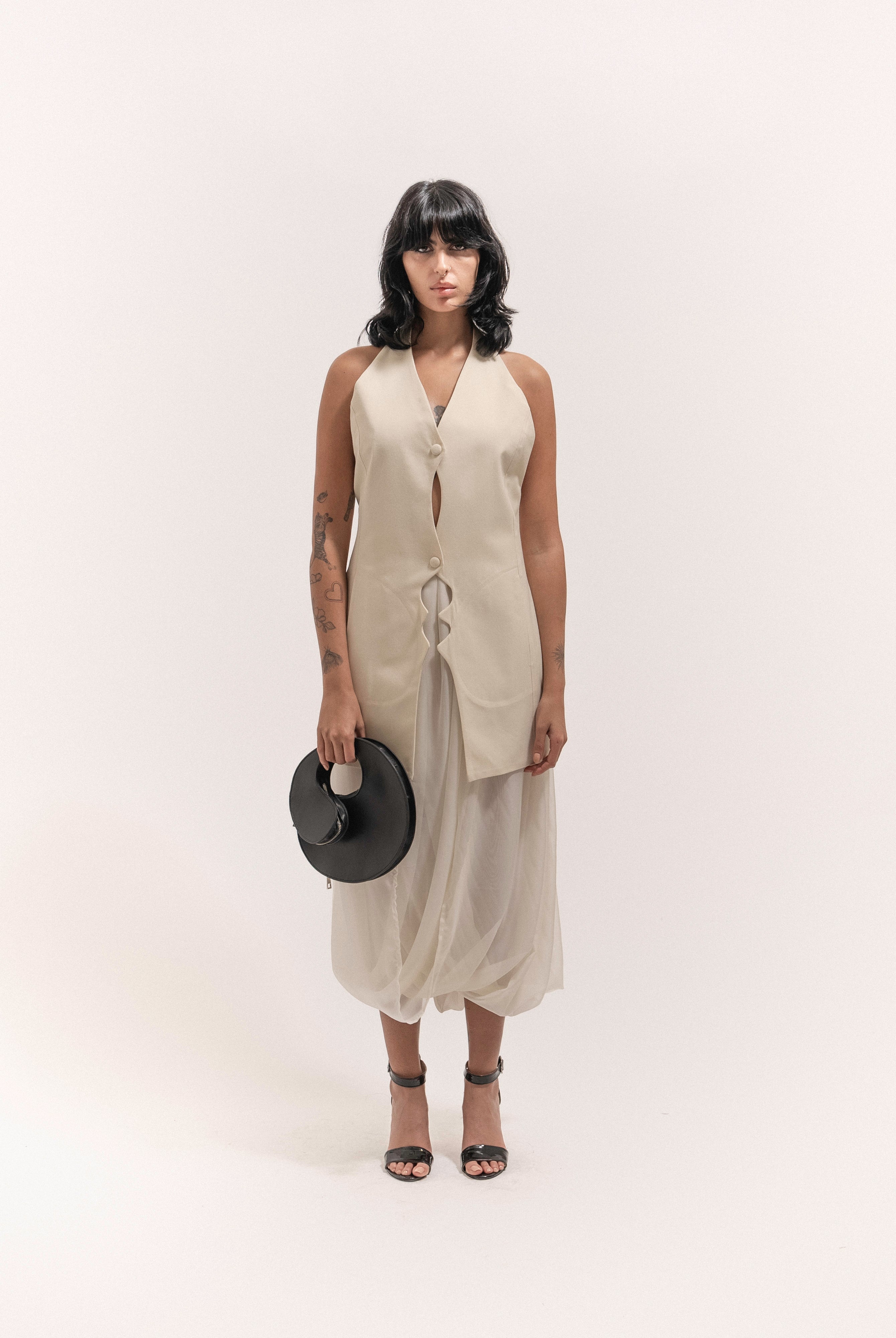 Canoodle Dress - Off White - 5