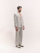 Grid Print Suit Male - 3