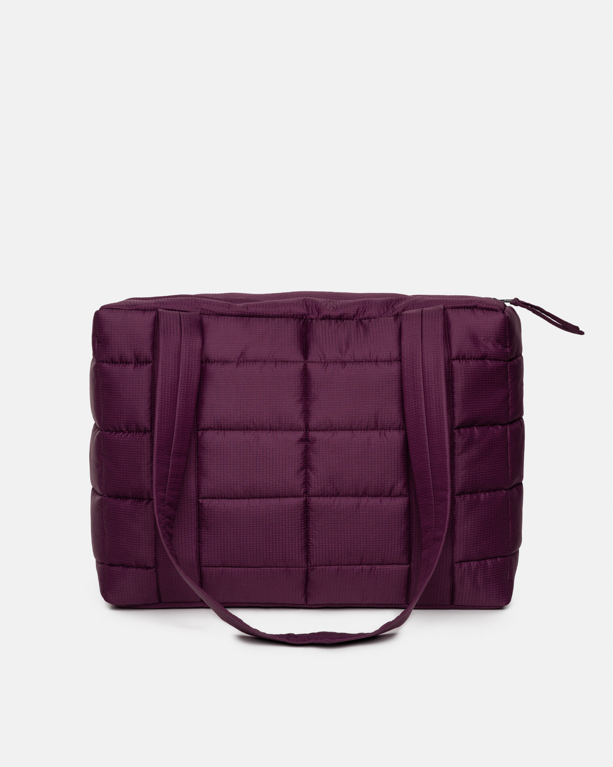 Aubergine Midi Puffer Bag