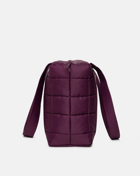 Aubergine Midi Puffer Bag