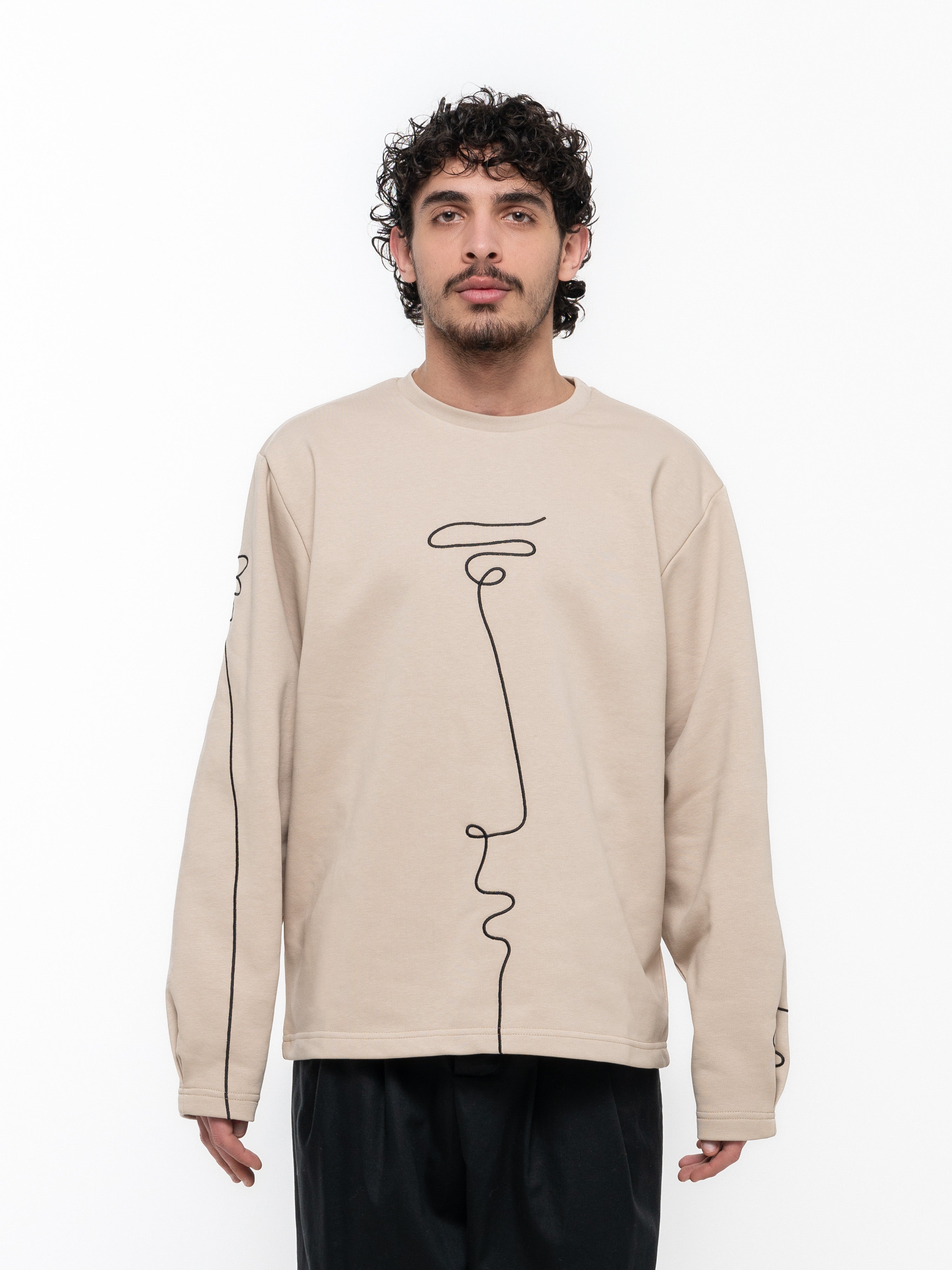 Signature Sweatshirt - Beige- Male - 3