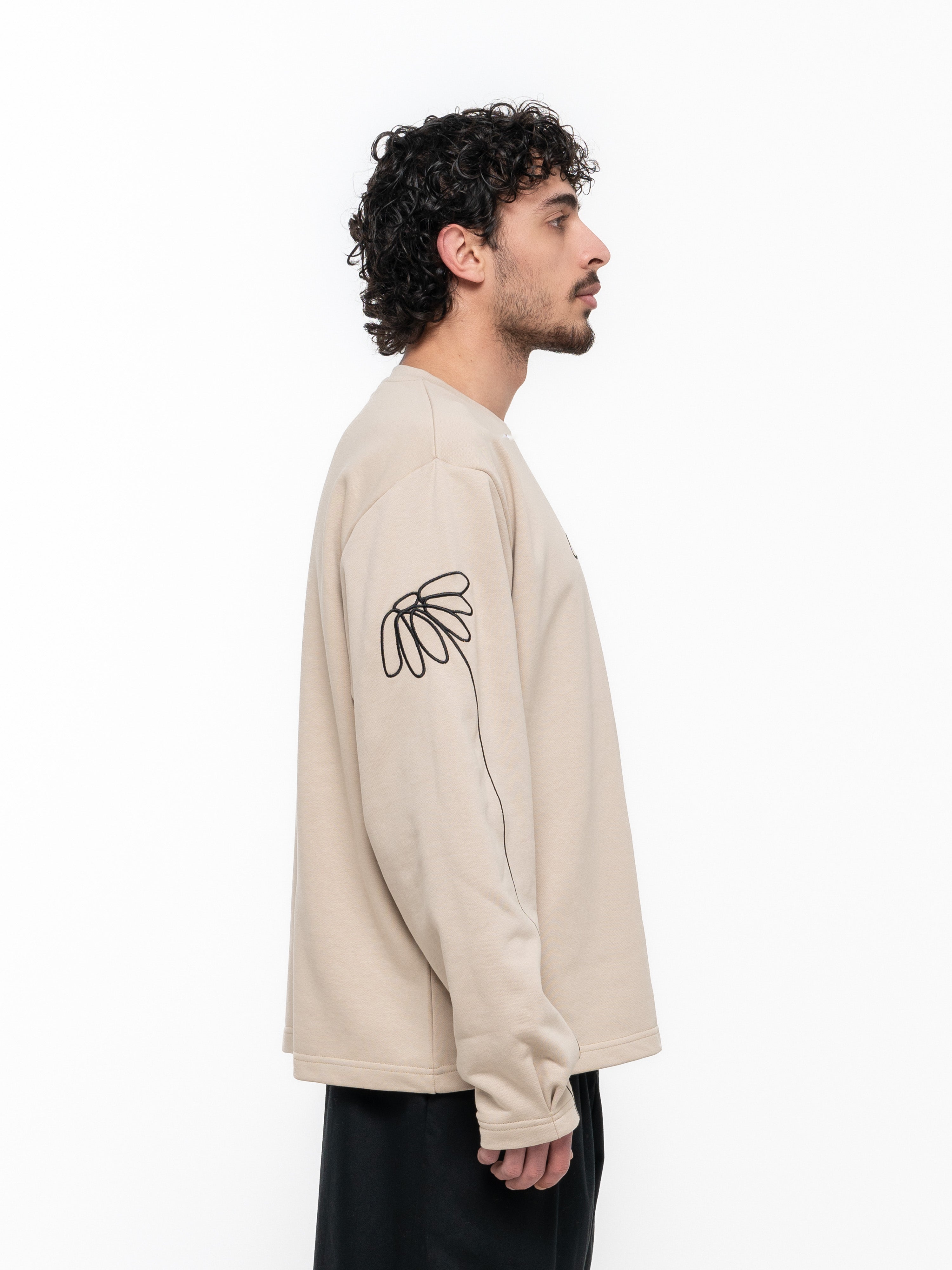 Signature Sweatshirt - Beige- Male - 5