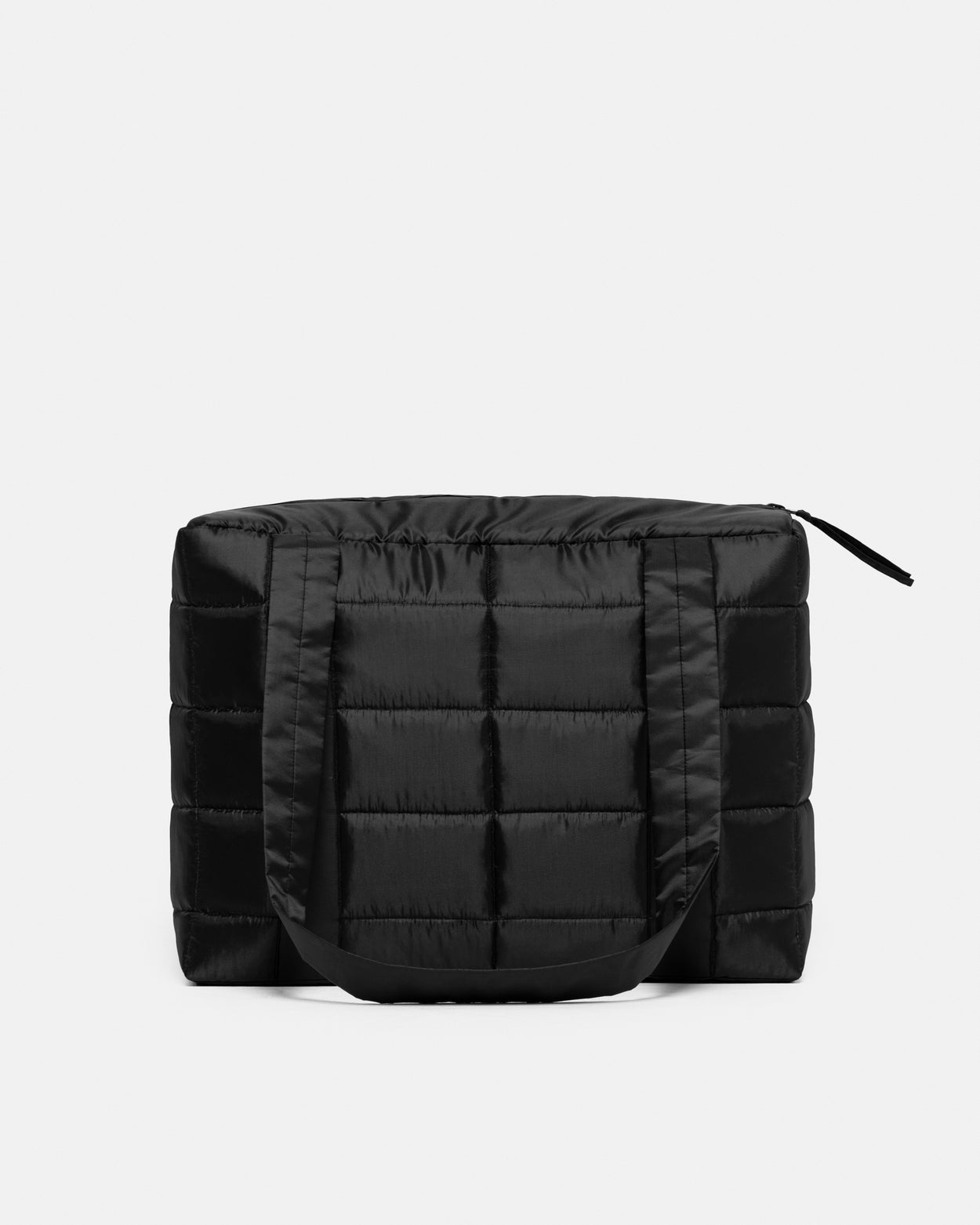 Black Midi Puffer Bag