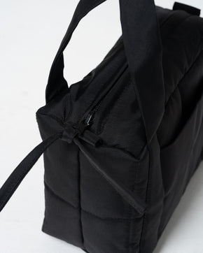 Matte Black mini puffer bag