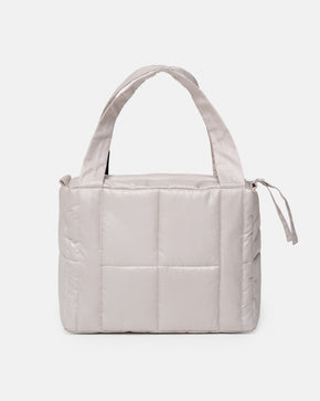 Cream Mini Puffer Bag