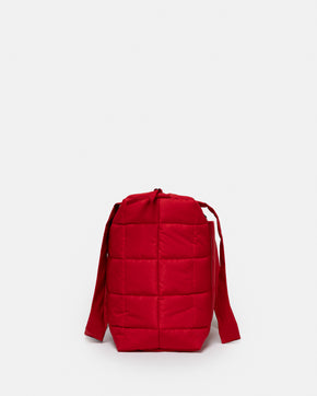 Deep Red midi puffer bag