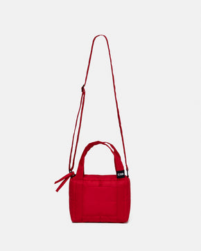 Deep Red mini puffer bag