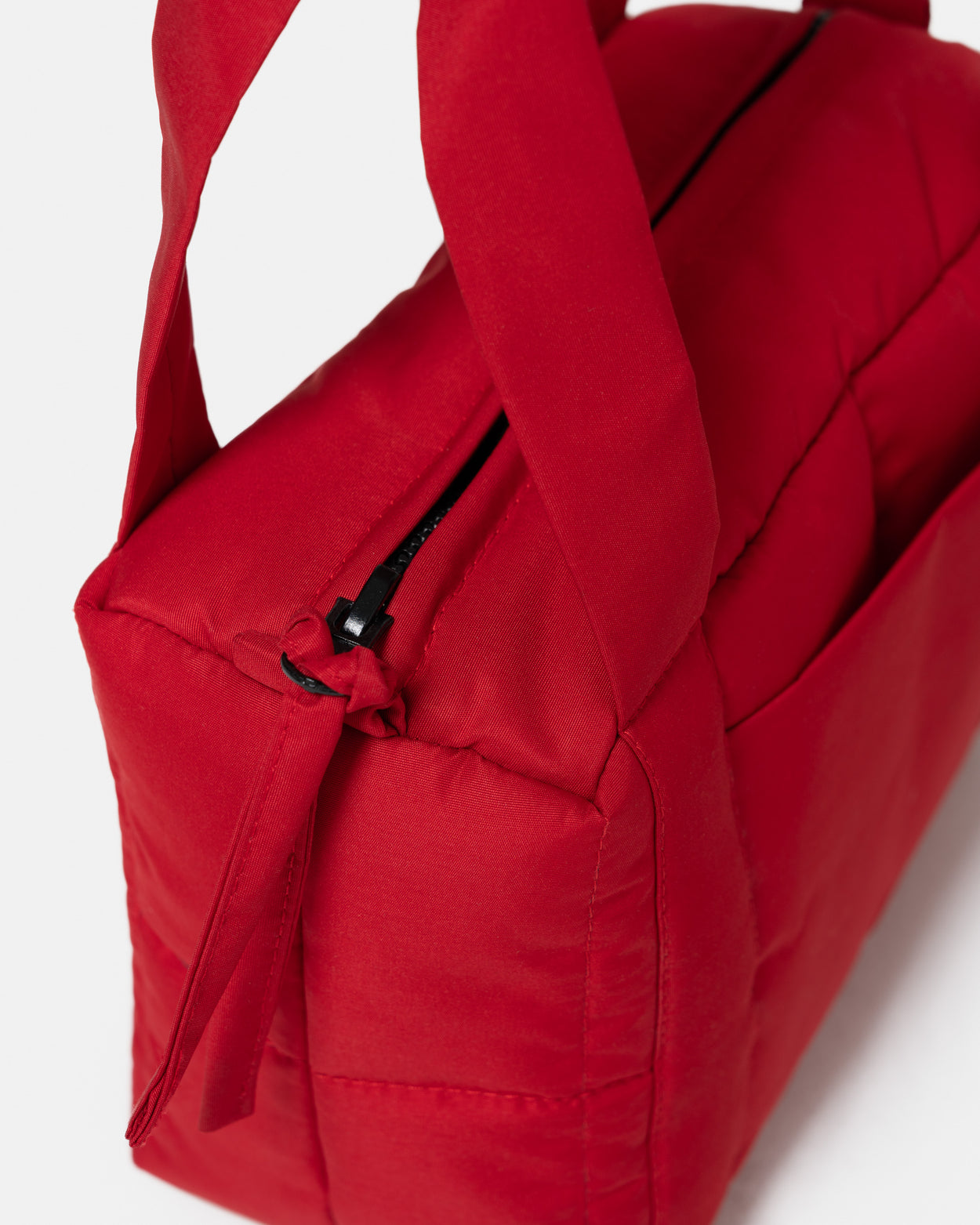 Deep Red mini puffer bag