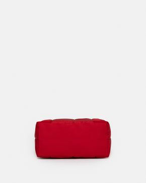 Deep Red mini puffer bag