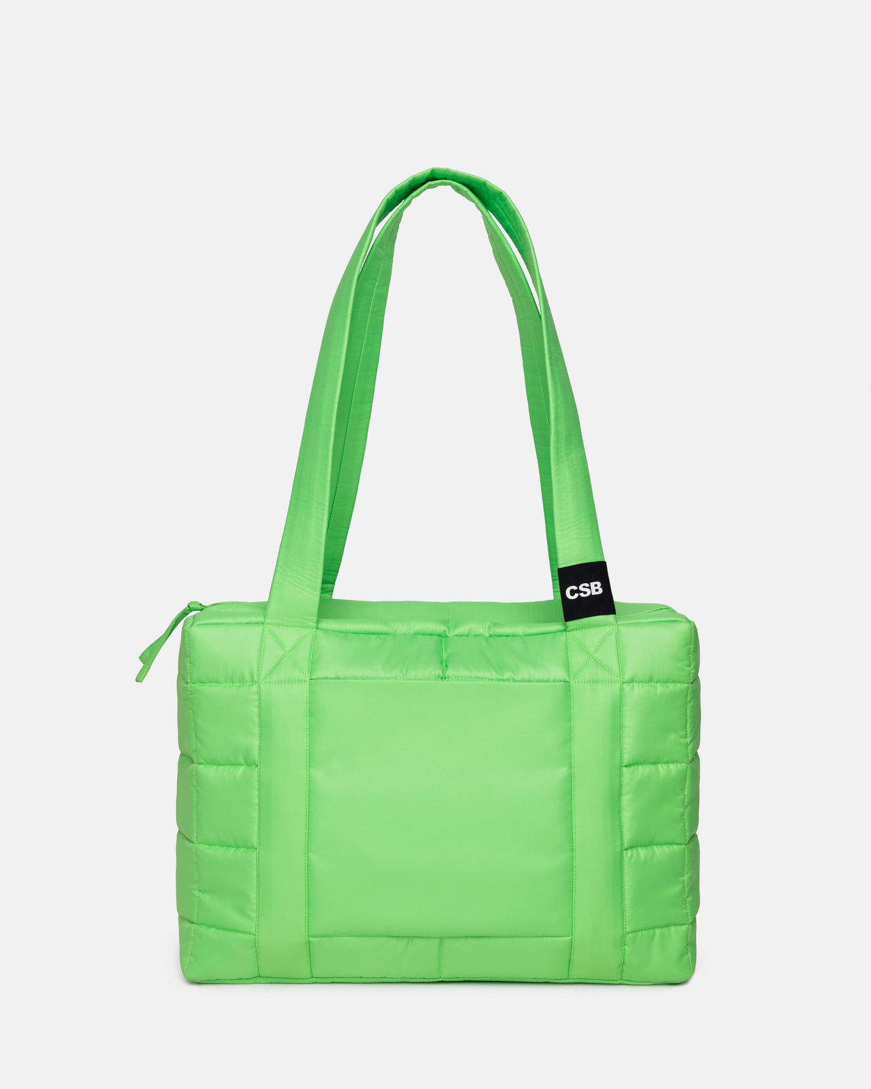 Green Midi Puffer Bag