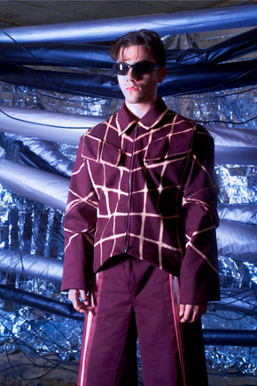 Grid perspective jacket