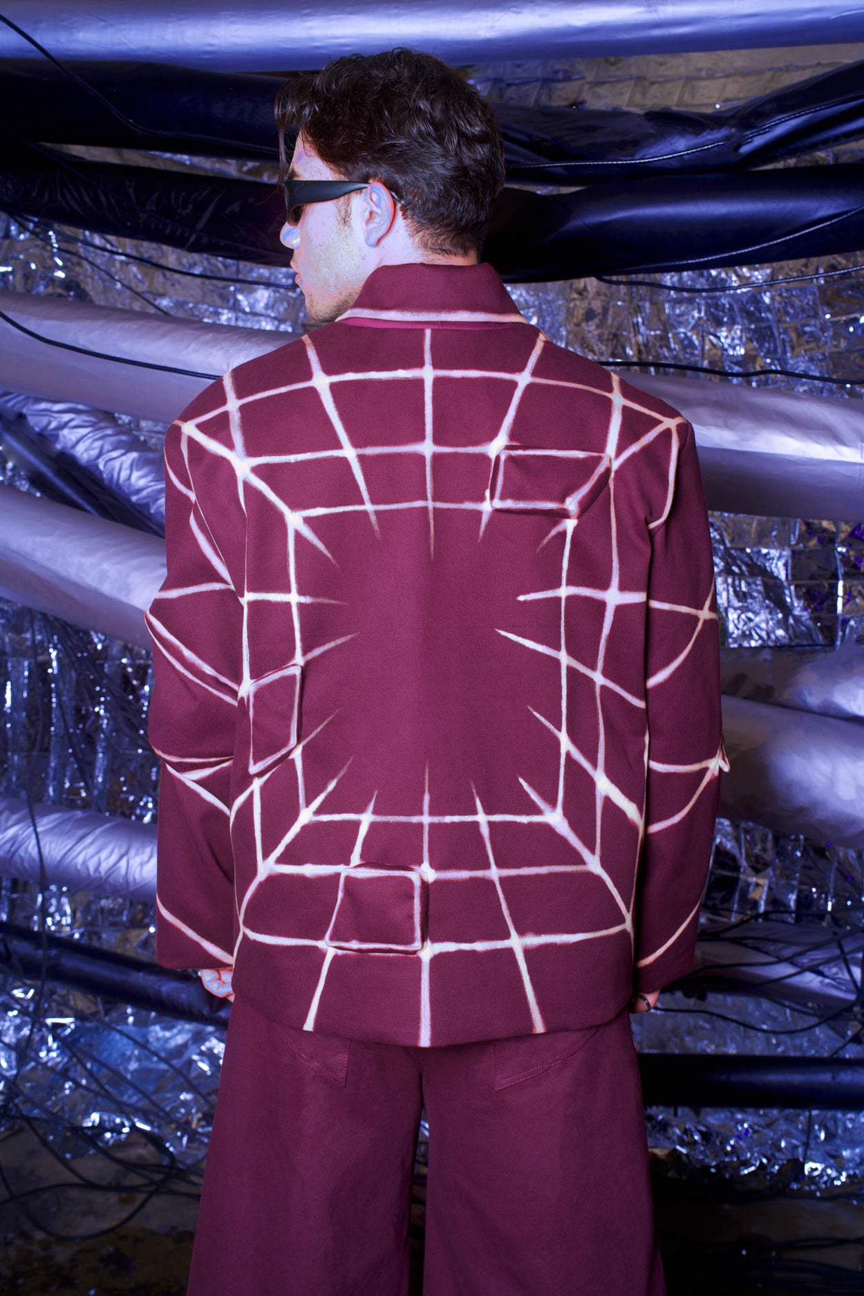 Grid perspective jacket