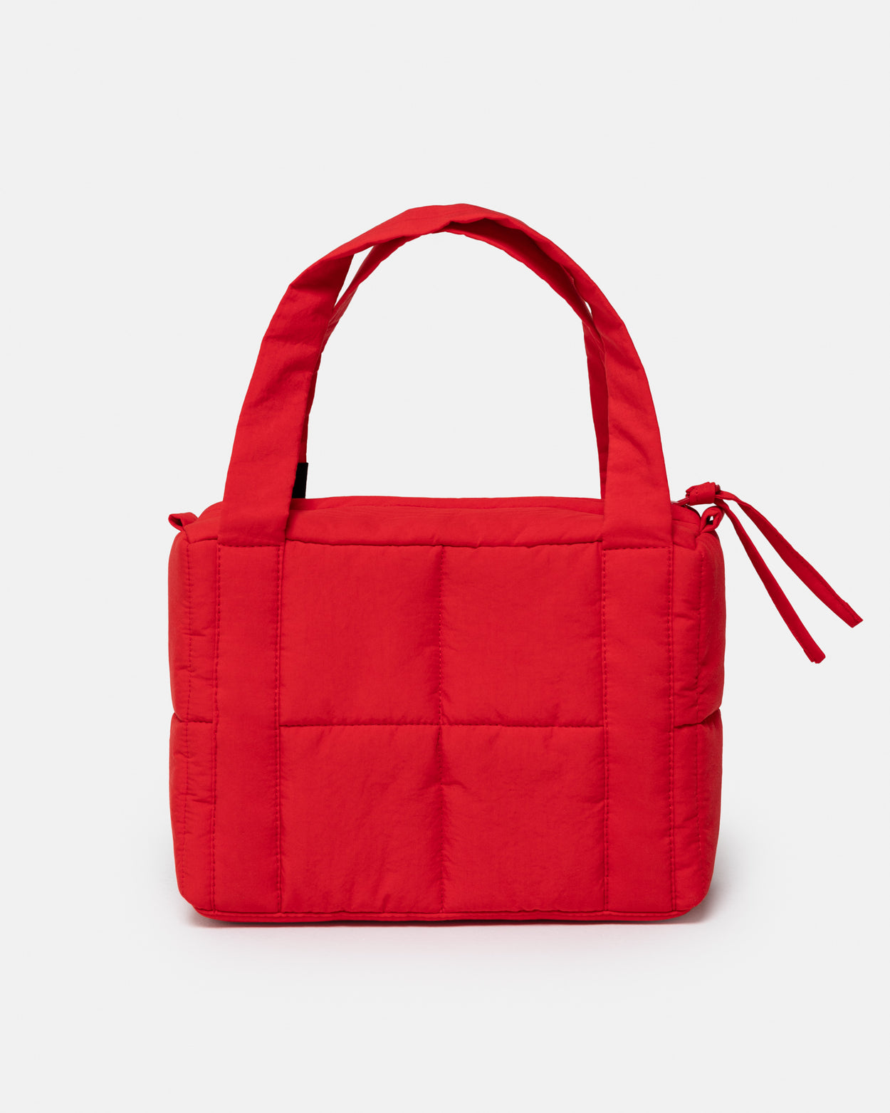 Bright Red Mini Puffer Bag