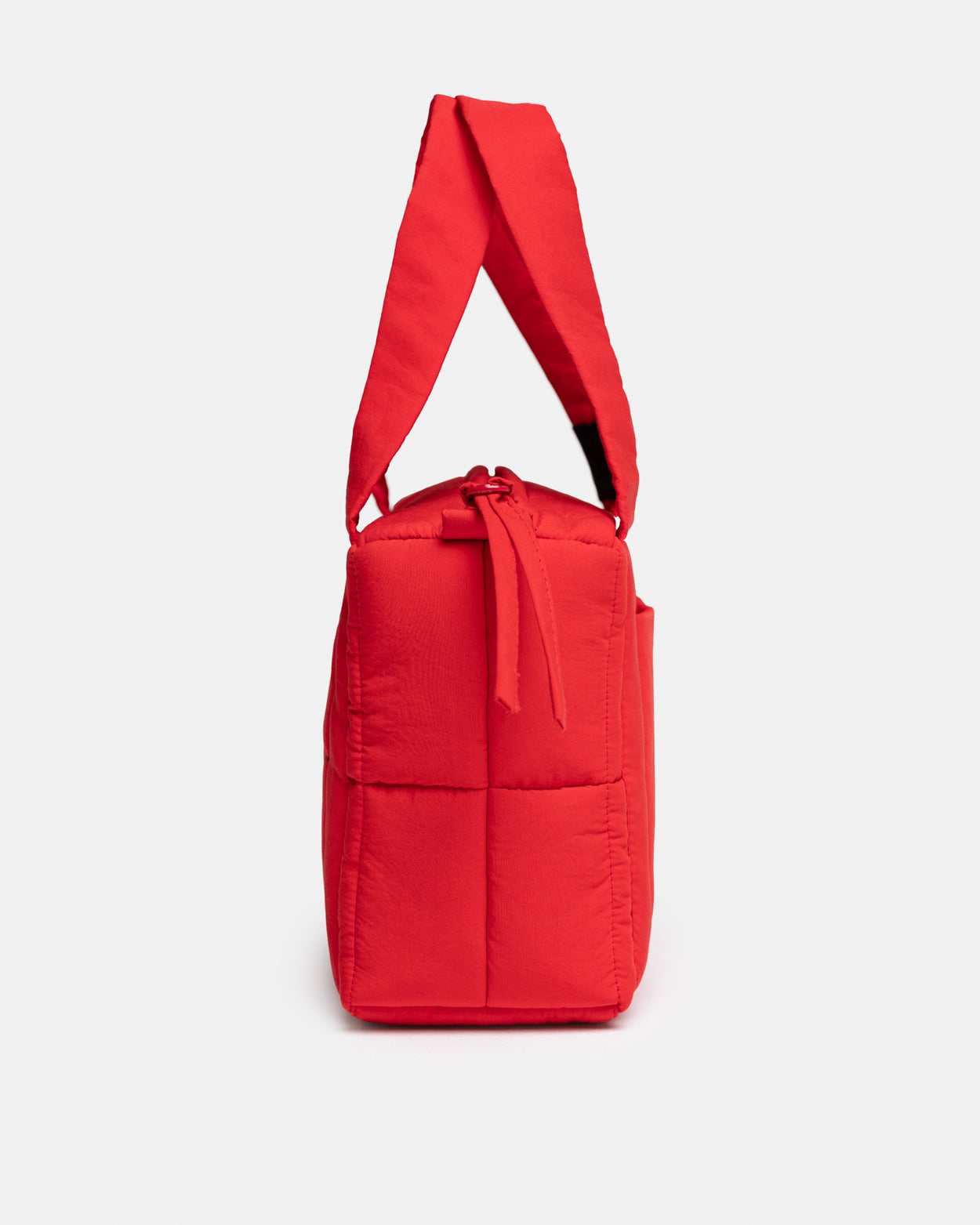 Bright Red Mini Puffer Bag