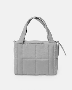 Silver Mini Puffer Bag