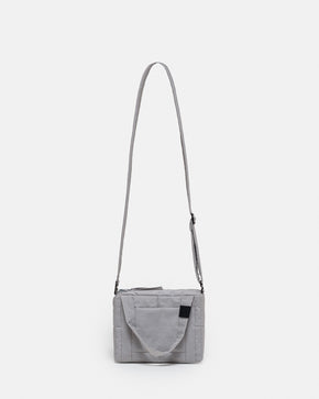 Silver Mini Puffer Bag