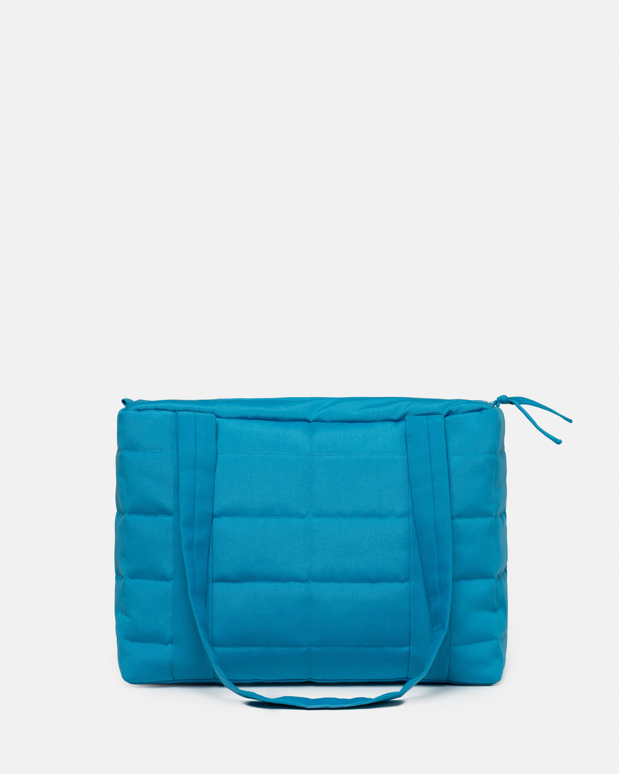 Turquoise midi puffer bag