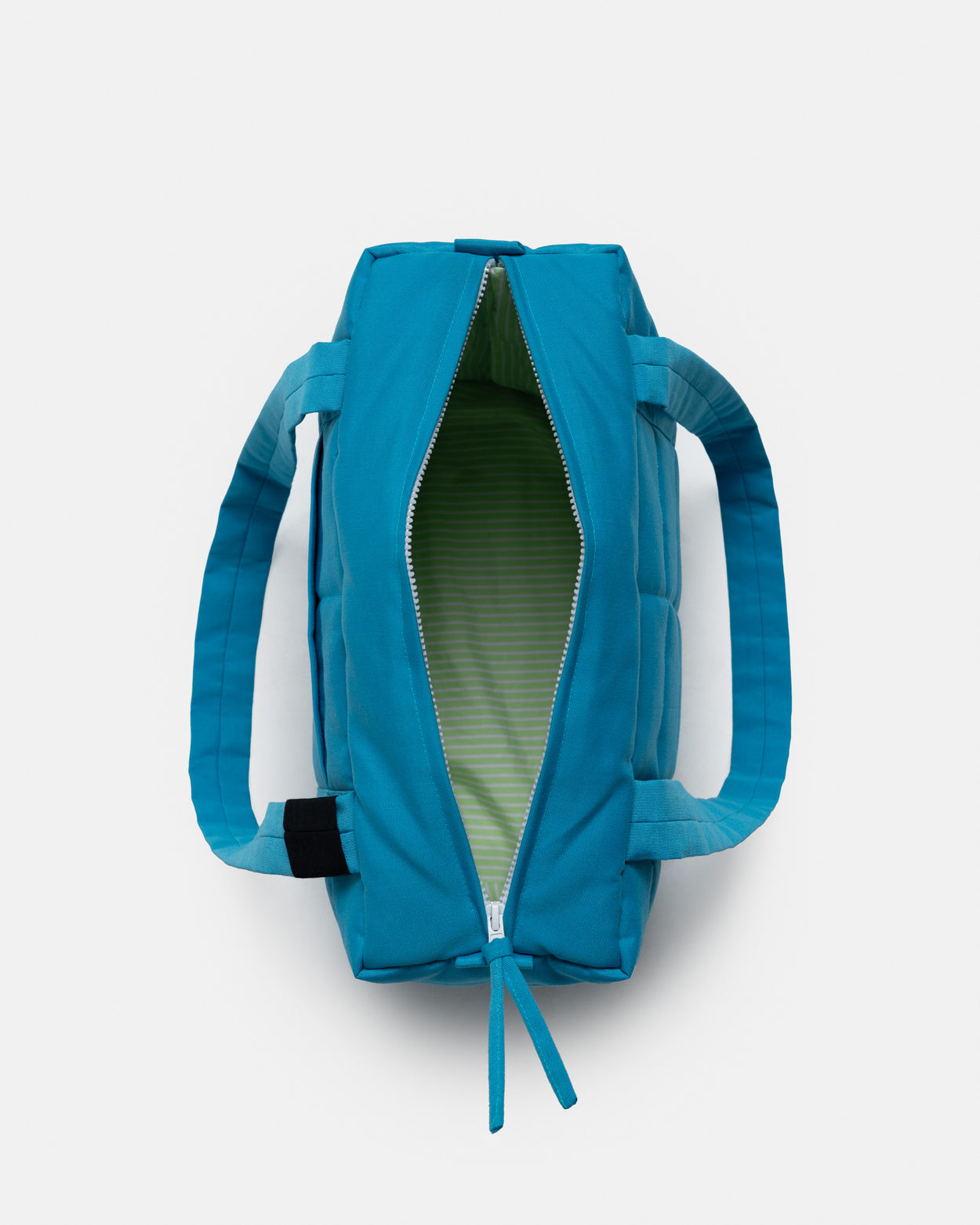 Turquoise midi puffer bag