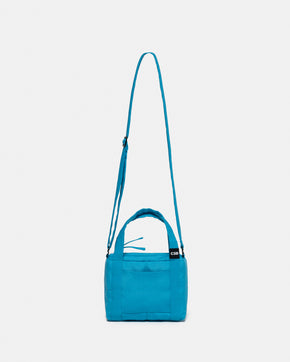 Turquoise mini puffer bag