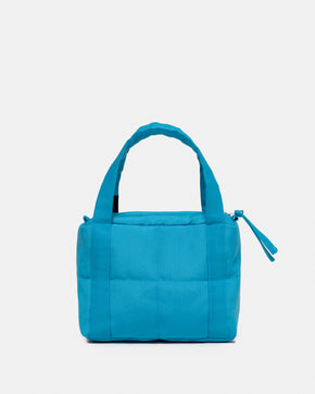 Turquoise mini puffer bag