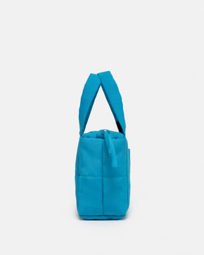 Turquoise mini puffer bag