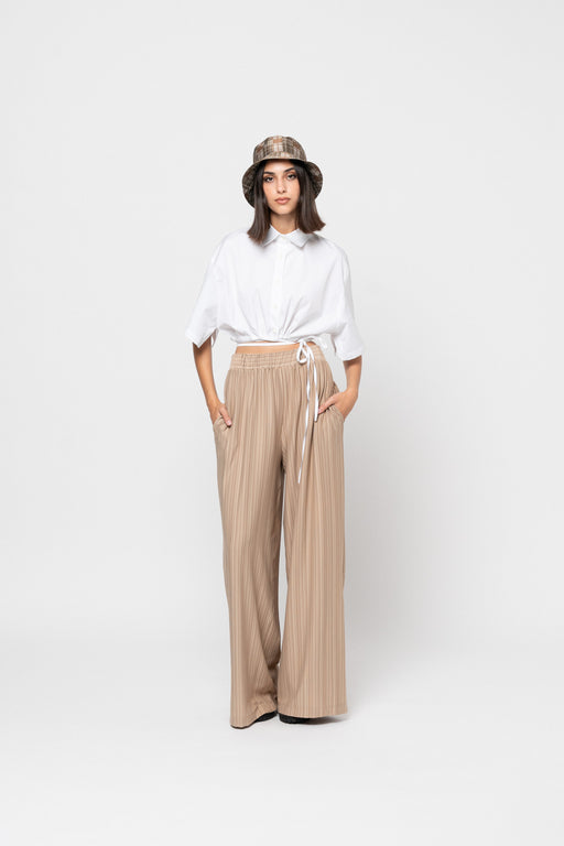 The Beige Flowy Pants