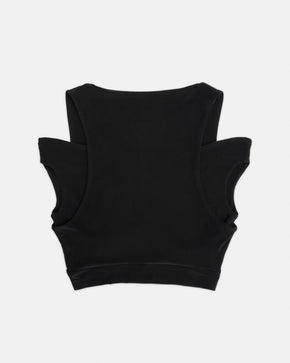 The Black Peek a Boo Crop Top