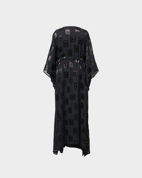 Black square Butterfly dress