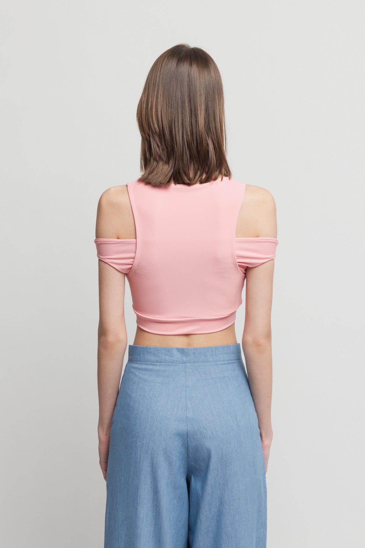 The Bubblegum Peek a Boo Crop Top