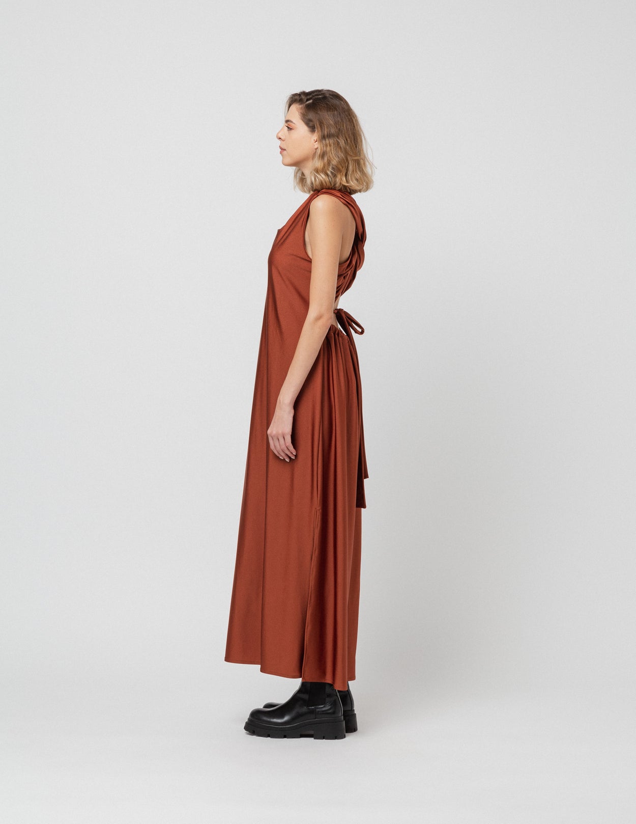 Brick Crossback Dress