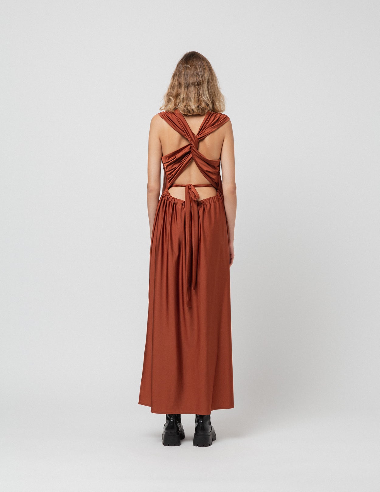 Brick Crossback Dress