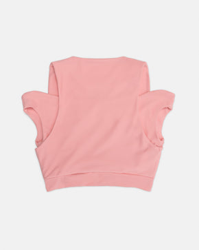 The Bubblegum Peek a Boo Crop Top