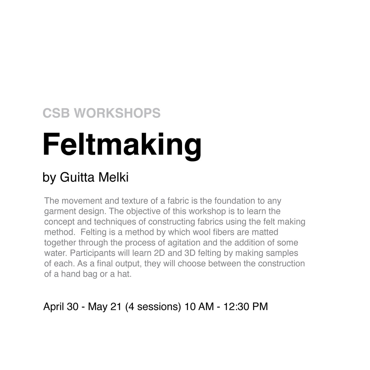 Feltmaking