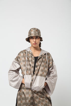 Gold Checkered Bucket Hat