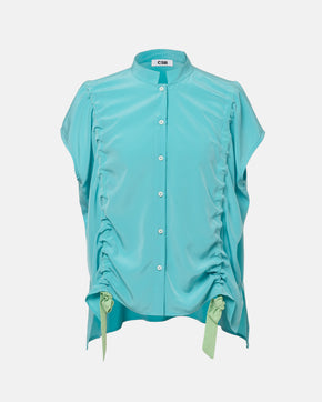 The Cyan Drawstring Shirt