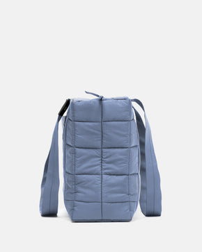 Midi Blue Check Puffer Bag