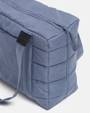 Midi Blue Check Puffer Bag