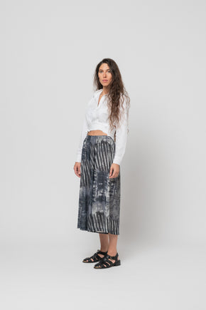 Etched Wide Pants