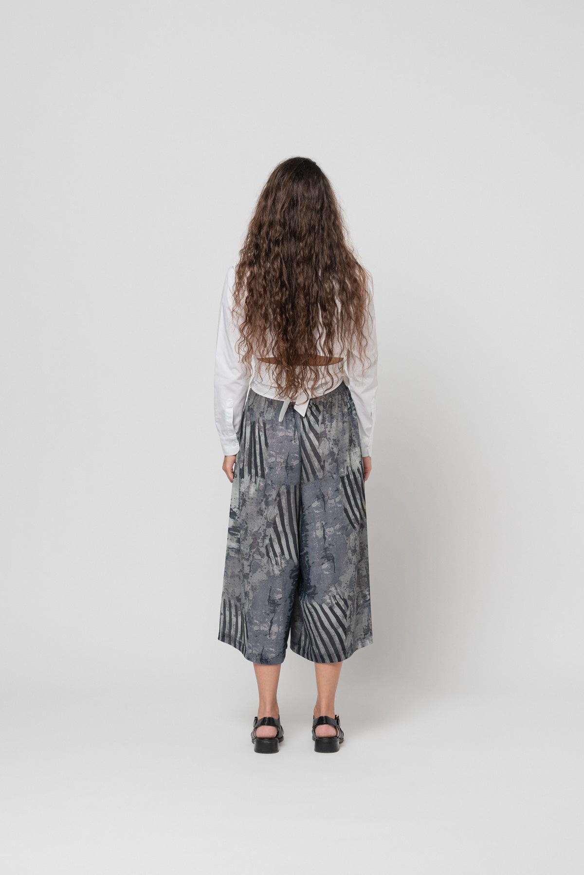 Etched Wide Pants