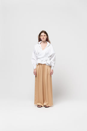 The Gold Wide Pants