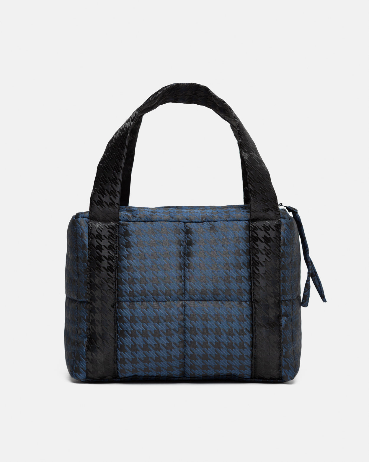 Houndstooth Mini Puffer Bag