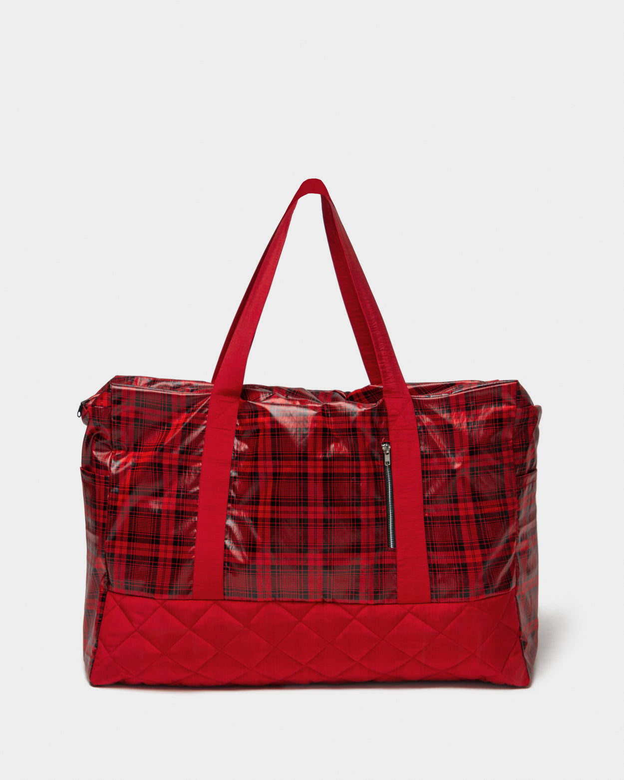 Plaid travel bag