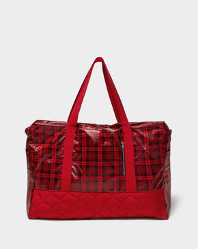 Plaid travel bag