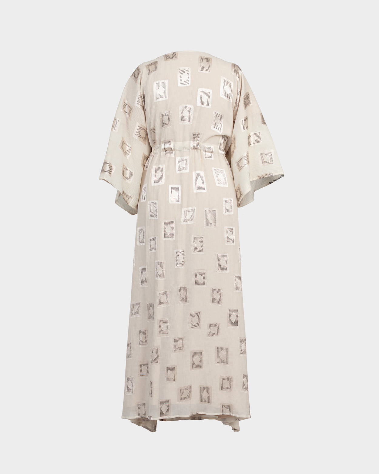 Square Print Butterfly Dress