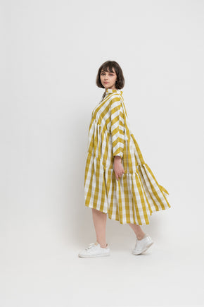 Lemon Ruffle Dress